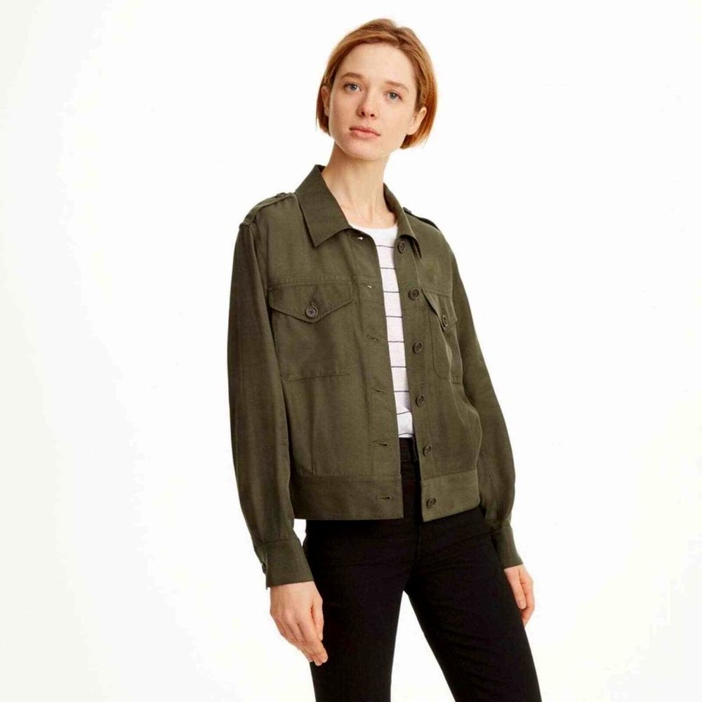 Club Monaco Lightweight Forest Green Jacket